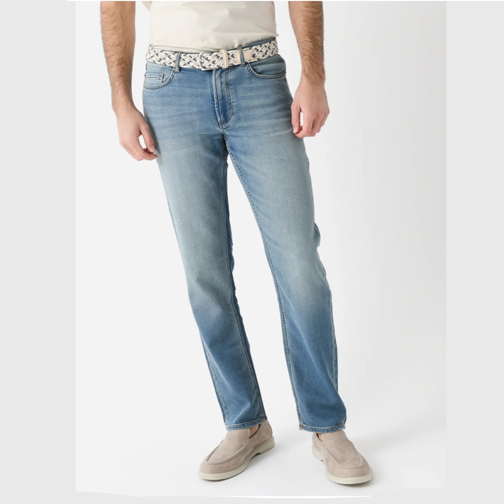 FAHERTY STRETCH TERRY FIVE-POCKET JEAN